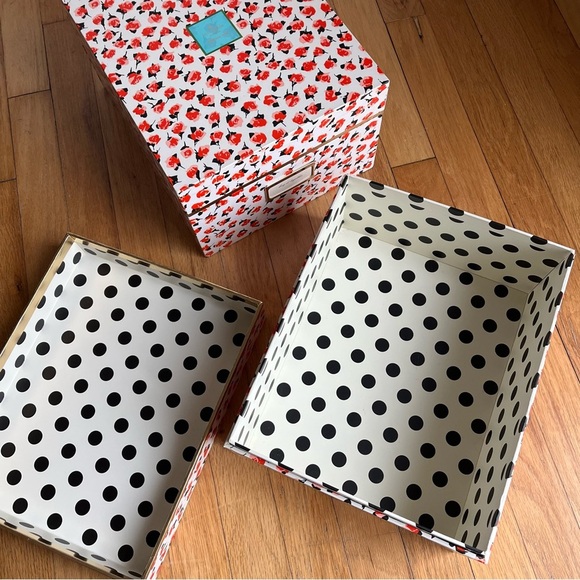 Kate Spade Floral Storage Boxes Set of 2 – Keep It Together – Stylish Decorative - Picture 6 of 8
